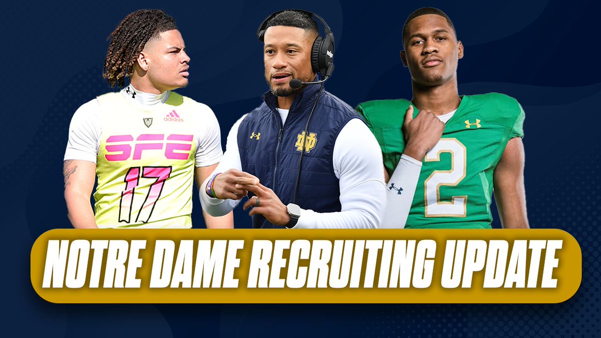 What's up brother! ☝️ @ByKyleKelly and I will be LIVE on the Blue & Gold YouTube channel at 1 p.m. ET — going in depth on Notre Dame's BIG recruiting weekend 👀🍀 🔗: youtube.com/watch?v=hcTJ9c…