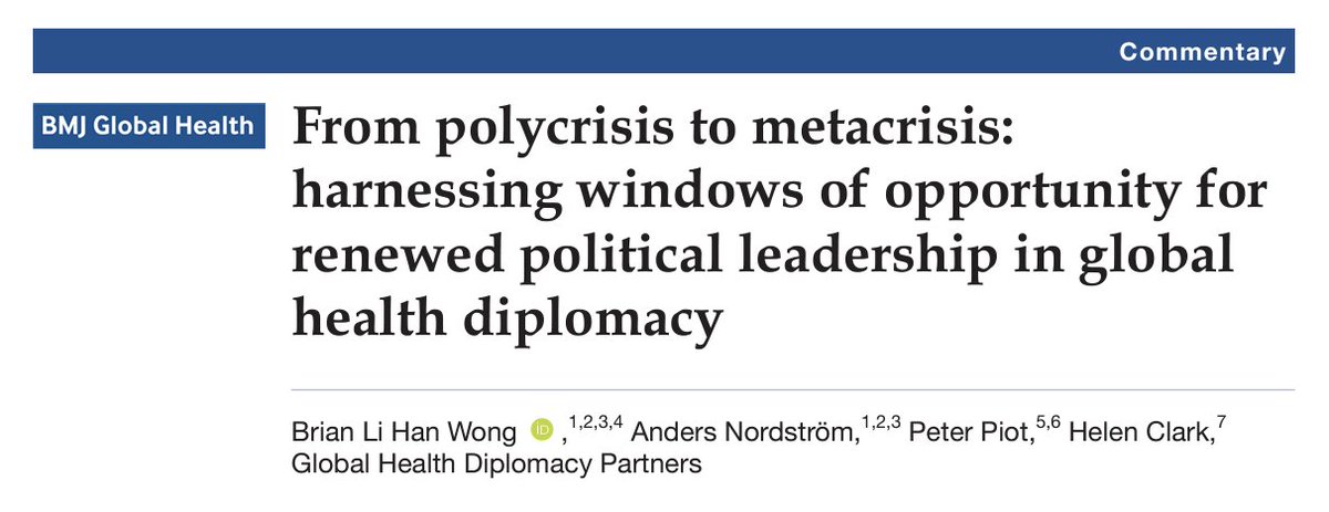 Thrilled to share our latest in @GlobalHealthBMJ gh.bmj.com/content/9/4/e0… – '𝗙𝗿𝗼𝗺 𝗣𝗼𝗹𝘆𝗰𝗿𝗶𝘀𝗶𝘀 𝘁𝗼 𝗠𝗲𝘁𝗮𝗰𝗿𝗶𝘀𝗶𝘀: 𝗛𝗮𝗿𝗻𝗲𝘀𝘀𝗶𝗻𝗴 𝗪𝗶𝗻𝗱𝗼𝘄𝘀 𝗼𝗳 𝗢𝗽𝗽𝗼𝗿𝘁𝘂𝗻𝗶𝘁𝘆 𝗳𝗼𝗿 𝗥𝗲𝗻𝗲𝘄𝗲𝗱 #𝗣𝗼𝗹𝗶𝘁𝗶𝗰𝗮𝗹𝗟𝗲𝗮𝗱𝗲𝗿𝘀𝗵𝗶𝗽 𝗶𝗻…