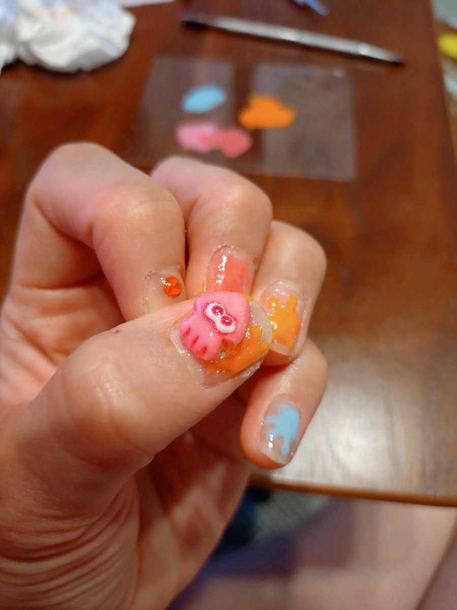 素人にしては頑張ったほうでしょ🦑
月曜日には剥がすからこの位で…