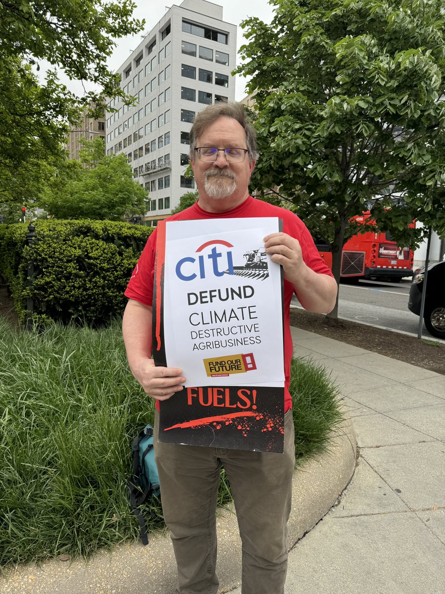 With our own @doug_hertzler, who’s leading our action as we call out @Citi for funding the #ClimateCrisis and destruction of communities around the world! Come out and join us! We are here to tell #Citi to #FixTheFinance 📍corner of Pennsylvania & 18th