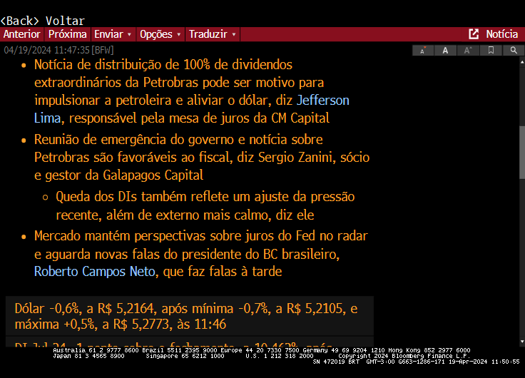 Quê bagunça !!!! se não tivesse toda essa loucura com a Petro ela estaria quanto hoje 48,00 // 50,00 , fora a sensação de termos um governo 'intervencionista' tirando os caras que operam opça na Tullet , quem foi o ganhador dessa bagunça toda !!!