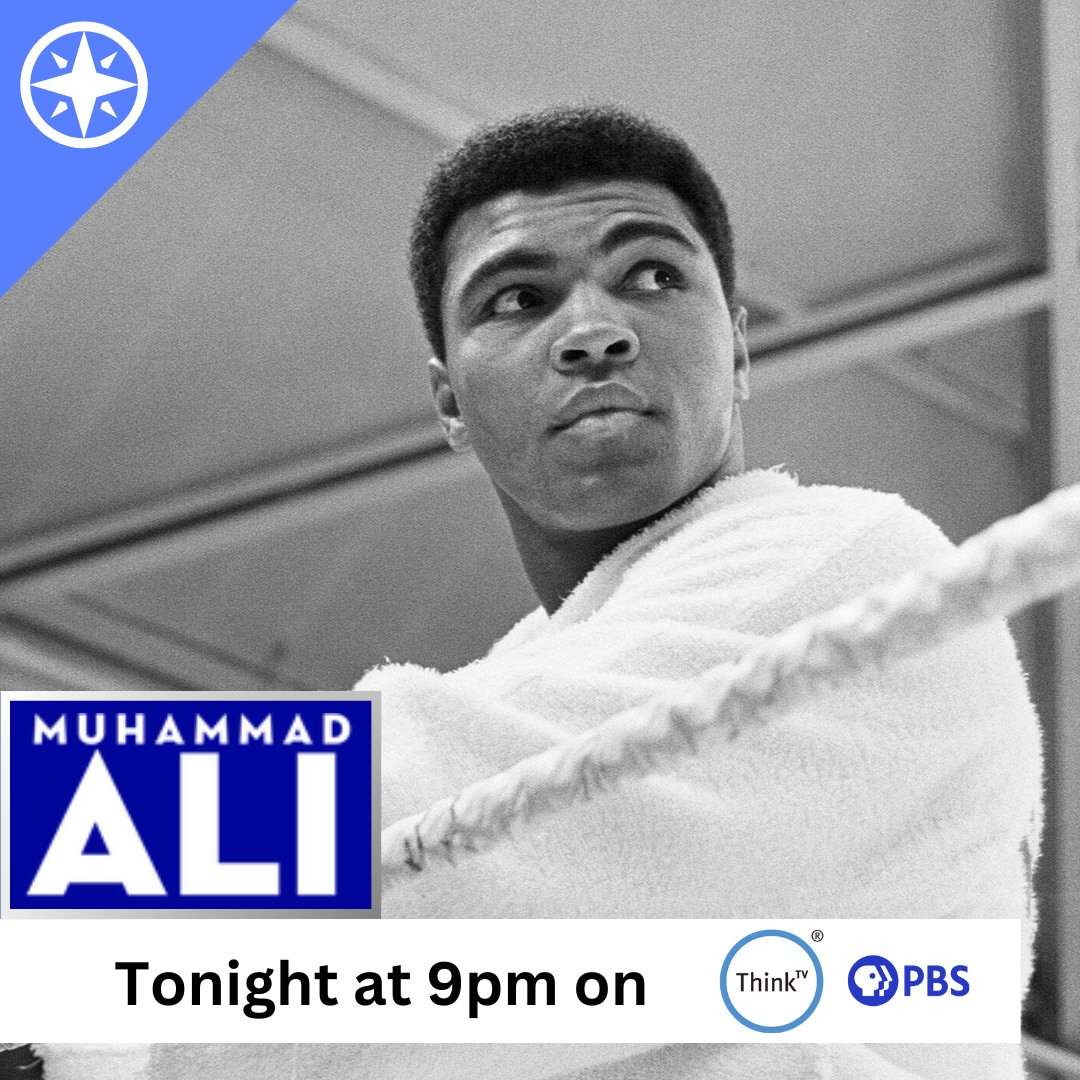 In part two of Ken Burns' incredible documentary, Cassius Clay publicly joins the Nation of Islam and takes the name Muhammad Ali. Watch it tonight at 9pm on ThinkTV16, the station livestream, or with Passport on the PBS App: video.thinktv.org/video/muhammad….