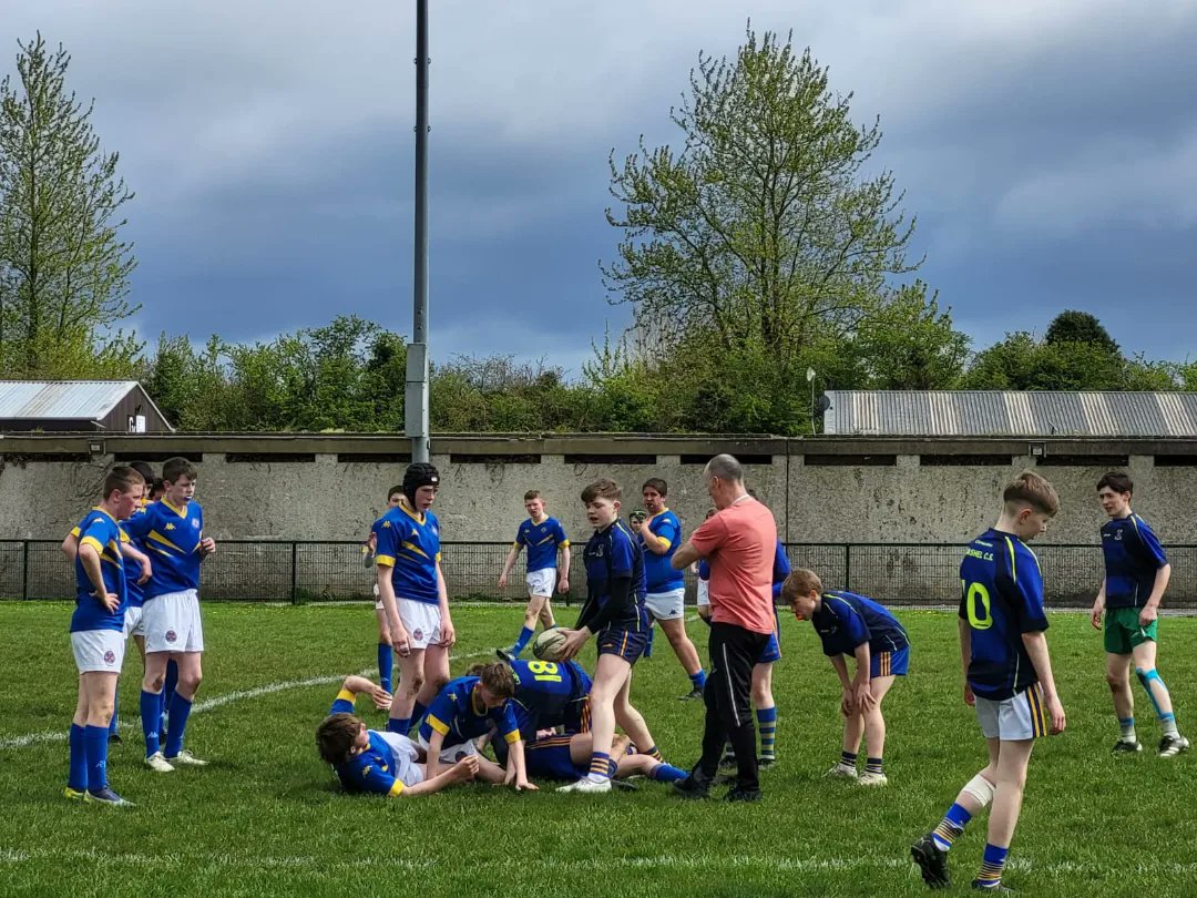 U14s Rugby. Thurles had a game with Cashel. Thurles got off to a great start but Cashel came back into the game. We regrouped in the second half. We really settled well and made lots of tackles. It was our first full game at home and we are delighted with the performance.