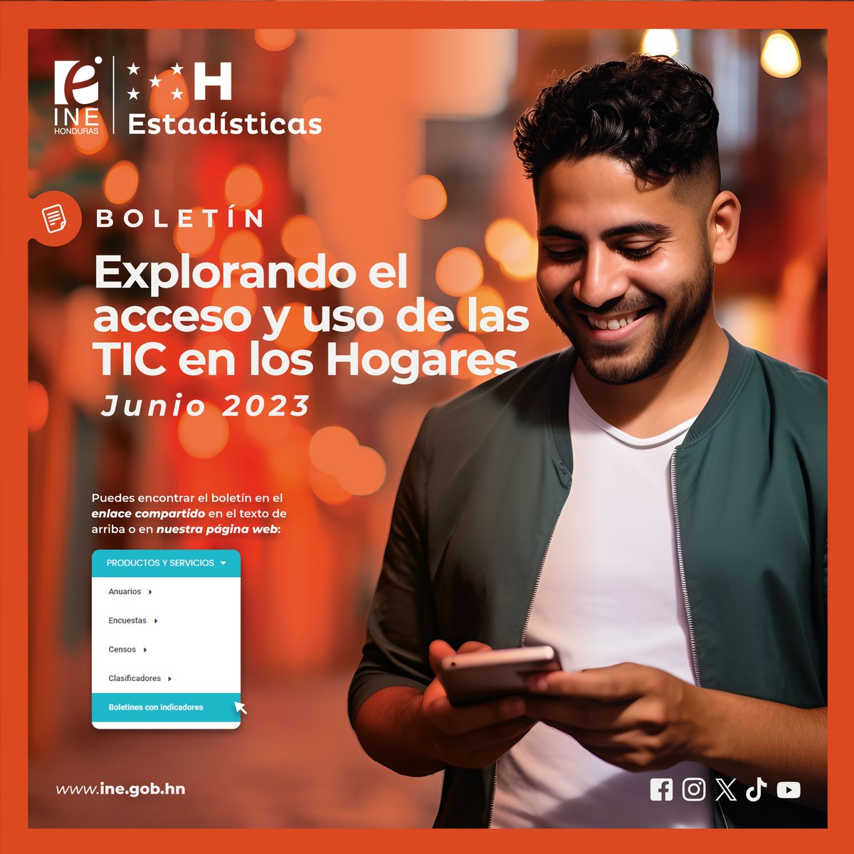 Acá te traemos información clave sobre el acceso a las Tecnologías de la Información y la Comunicación (TIC) en los hogares hondureños. Accede dando clic en el siguiente enlace: bit.ly/TICs_HogaresHo… #TICs #Acceso #Internet #TelefoníaMóvil #Tecnología #INE #inehonduras