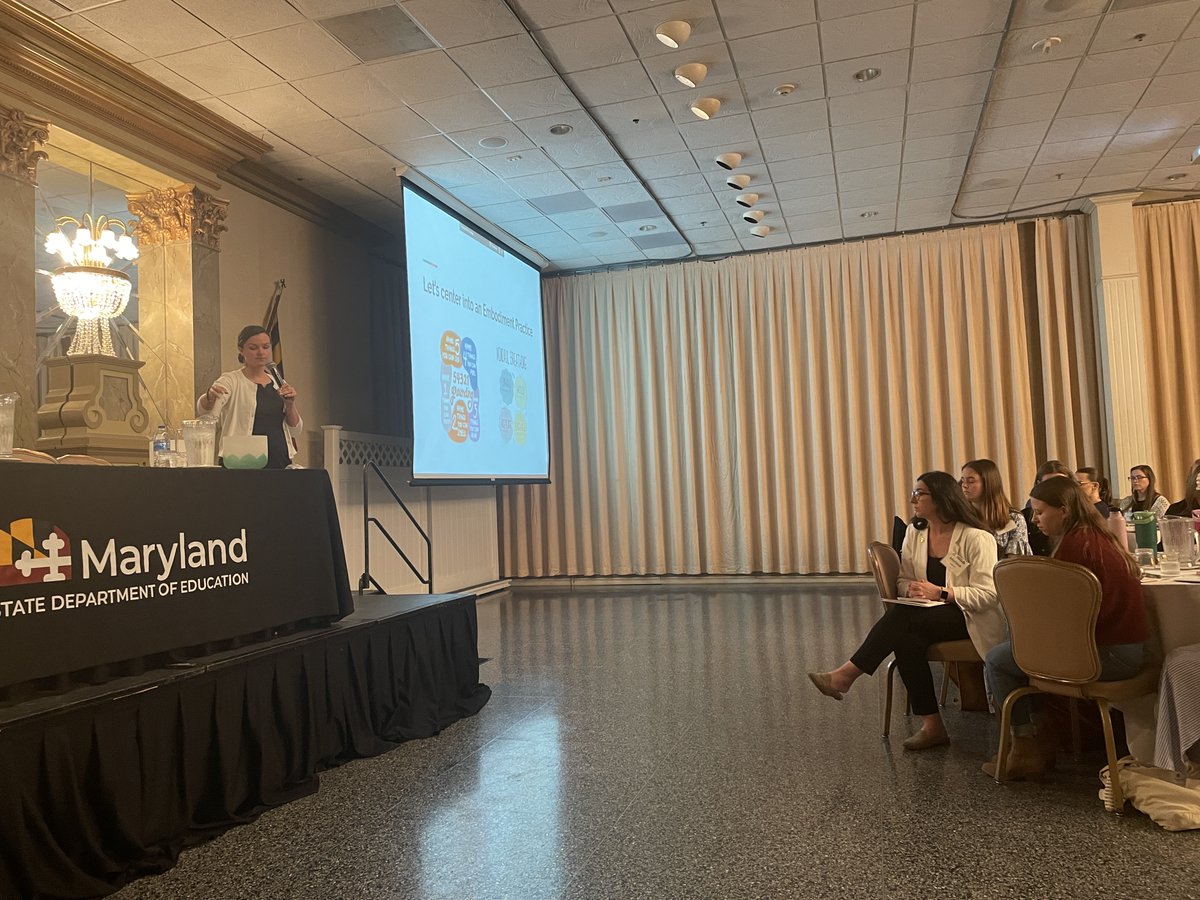 #HappeningNow — The 2024 Maryland Teacher of the Year Mary Kay Connerton, shares with #MDTOP2024 how wellness practices unlock one’s innate success and creates a foundation in learning that welcomes diversity, equity, and inclusion.