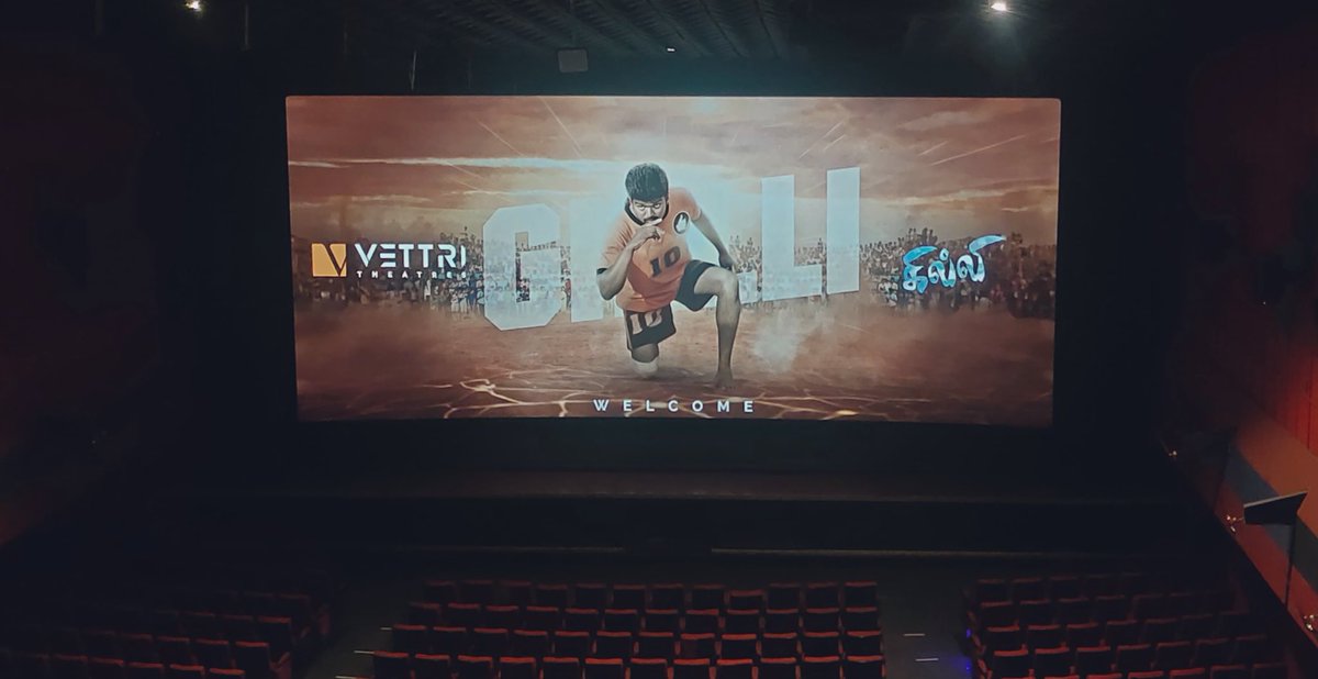 Are you guys ready for #Ghilli in #Vettri tomorrow ?