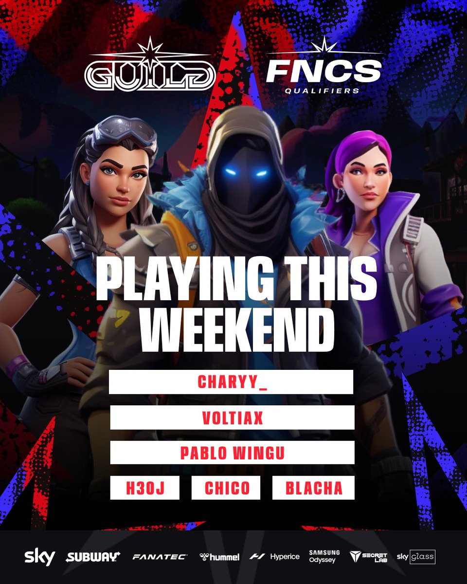 The Fortnite crew is back this weekend for another FNCS Qualifier! 🔥 Let's get it! #Fortnite #GILD