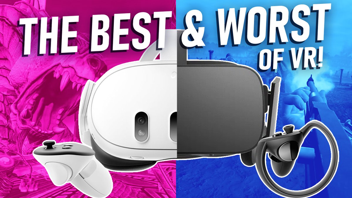 Today we are going over the BEST and Worst of #VR This includes headsets like the #MetaQuest3 and valve index plus games going all the way back to 2016. There were some HUGE hits and equal failures. Click here - youtu.be/PaOp9Fia8Ps