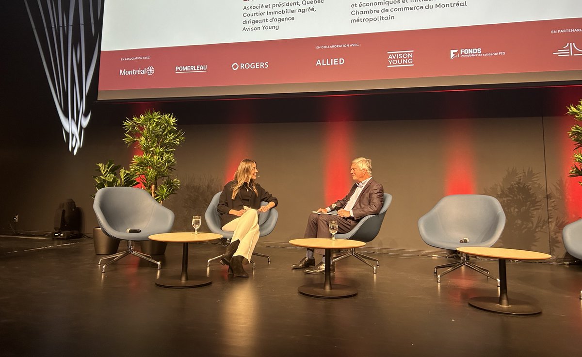 Chambre de commerce du Montréal métropolitain (@chambremontreal) on Twitter photo #ForumCCMM #GrandsProjets | Nous entamons le deuxième bloc de la journée avec une discussion animée par <a href="/jessica_b_mtl/">Jessica Bouchard</a> qui explore l’avenir incertain pour les bureaux au centre-ville.
Pour l'occasion, nous avons le plaisir d’avoir avec nous Jean Laurin, <a href="/AY_Canada/">Avison Young | Canada</a>. #ForumCCMM #GrandsProjets | Nous entamons le deuxième bloc de la journée avec une discussion animée par <a href="/jessica_b_mtl/">Jessica Bouchard</a> qui explore l’avenir incertain pour les bureaux au centre-ville.
Pour l'occasion, nous avons le plaisir d’avoir avec nous Jean Laurin, <a href="/AY_Canada/">Avison Young | Canada</a>.