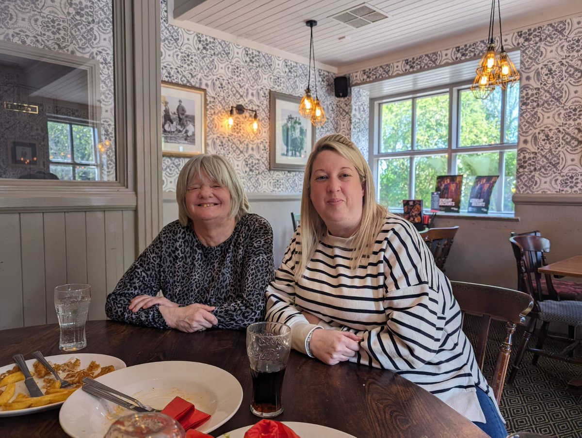 KirkgateHouse's tweet photo. Sue and Gemma out for a spot of lunch with cat and Jackie @KirkgateHouse #hicaactivities #lunchout #ladiesday https://t.co/QlyLYPGnTf