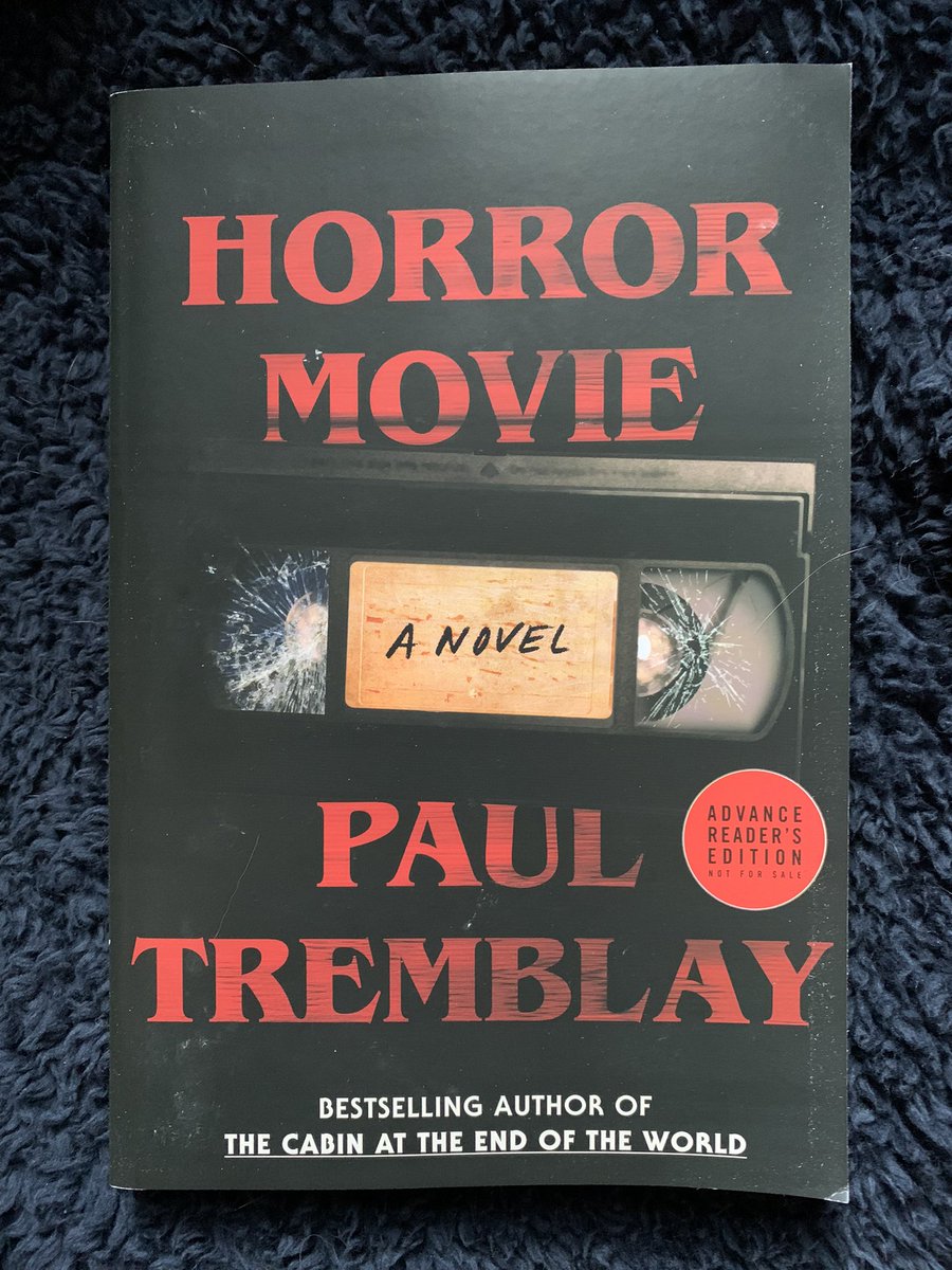 #FridayReads HORROR MOVIE by @paulGtremblay June 2024 from @WmMorrowBooks @HarperCollins @librarylovefest #horror #CursedFilm #reboot #SoleSurvivor #memories #demons