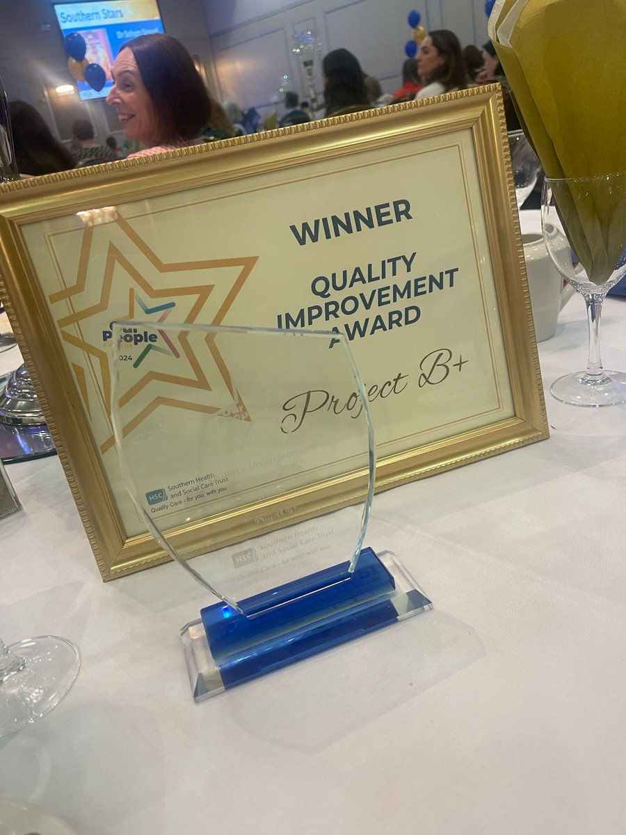 Paediatric Psychology SHSCT (@paediatricshsct) on Twitter photo We Won 🥳🥳
Delighted to win the QI Award with our Project B+ at today's <a href="/SouthernHSCT/">Southern Trust</a> awards! We Won 🥳🥳
Delighted to win the QI Award with our Project B+ at today's <a href="/SouthernHSCT/">Southern Trust</a> awards!