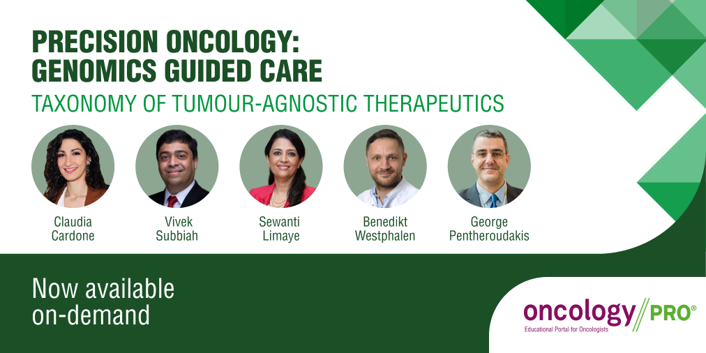 👉The last webinar in the #PrecisionOncology series is now available to the entire oncology community. Access with your ESMO account: 🔗ow.ly/QbL750Rj8oz @clacardone @VivekSubbiah @SewantiLimaye @BenWestphalen @GPentheroudakis