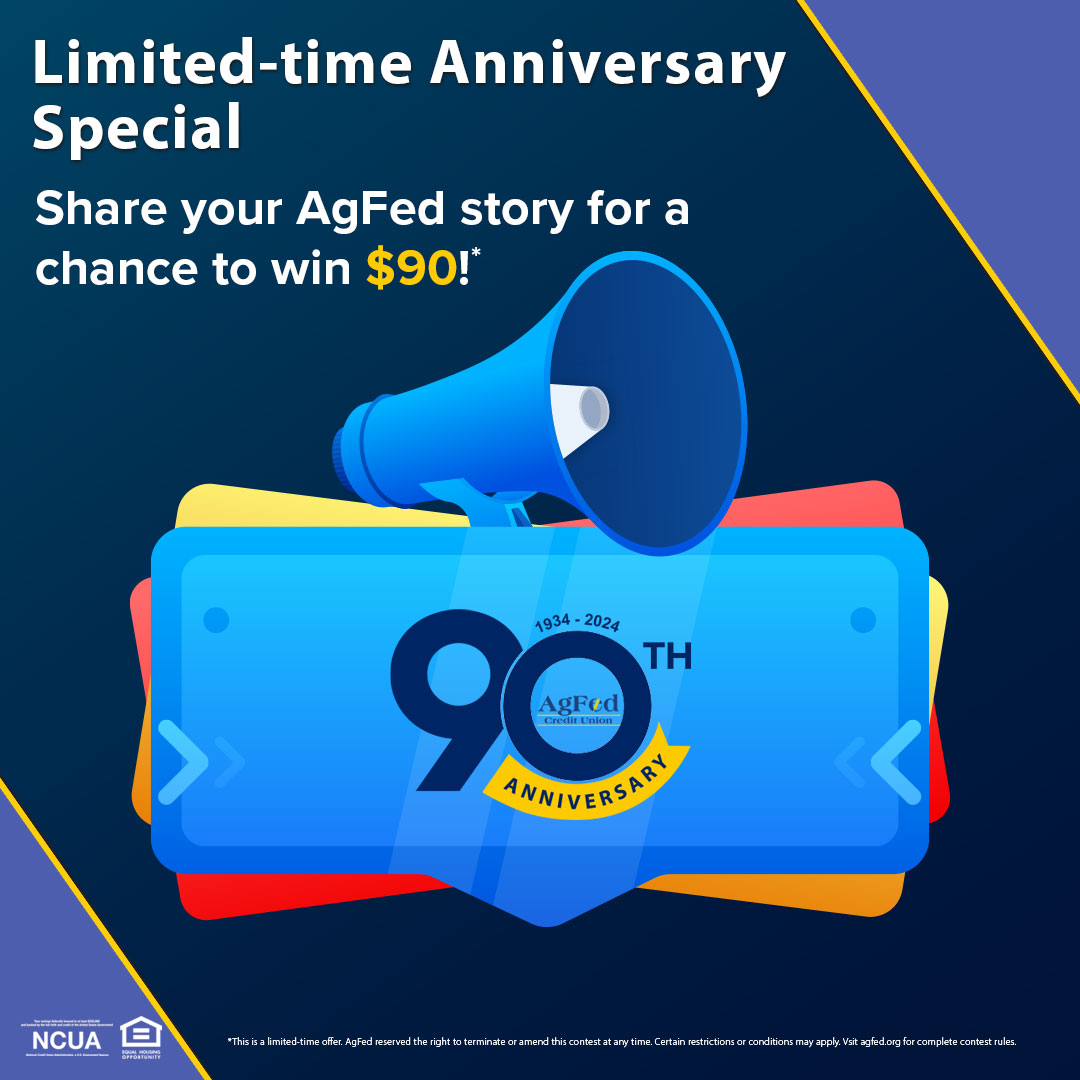 Join us in celebrating AgFed Credit Union's 90th anniversary by sharing your story! Share how AgFed has impacted your life for a chance to win: agfed.org/membership/90t…
#AgFedcreditunion #AgFed90th #MemberVoices #CreditUnionLove #weloveourmembers