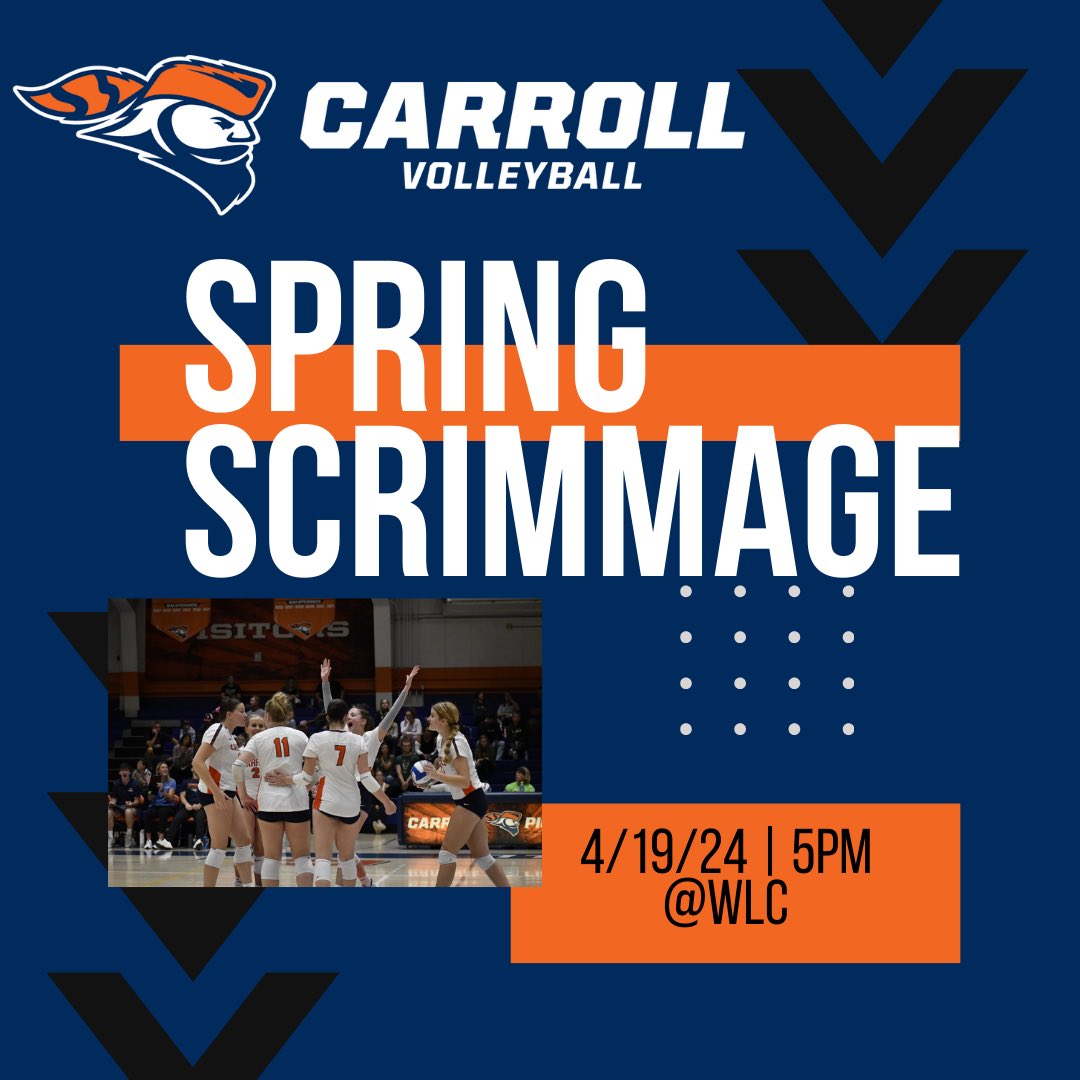 It’s spring scrimmage day! 
Matches will be at Wisconsin Lutheran at 5, 6 and 7pm! 
Catch the live stream on the WLC Sports YouTube page 🤩 
#rollpios