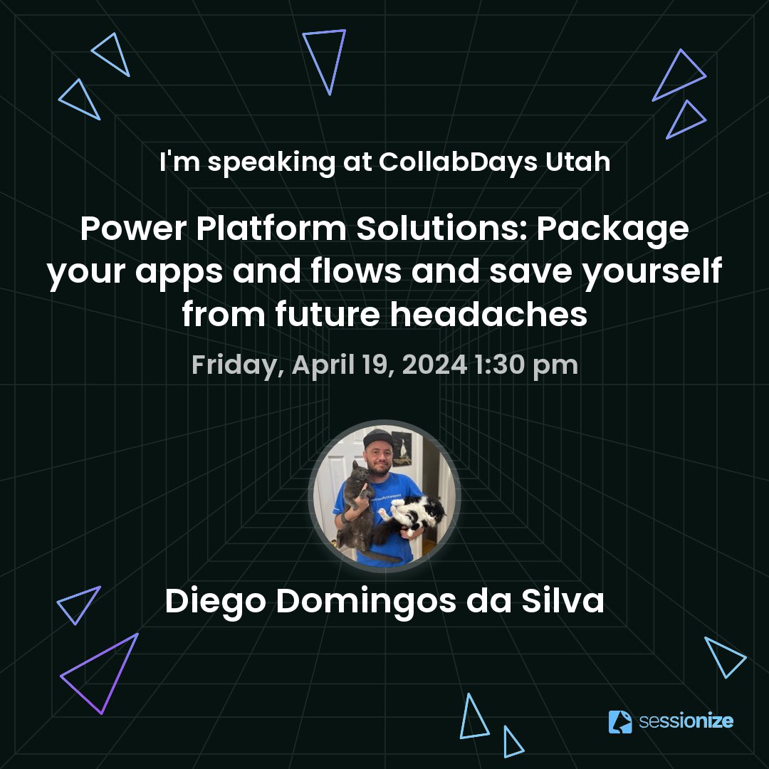 UnsuckM365's tweet photo. Happy to be presenting at my first #CollabDaysUT today and chatting once again about #ALM and some more #PowerPlatform goodness! Are you joining me? #M365 #Microsoft365 #CommunityRocks #CommunityLuv https://t.co/A1c2IAHkds