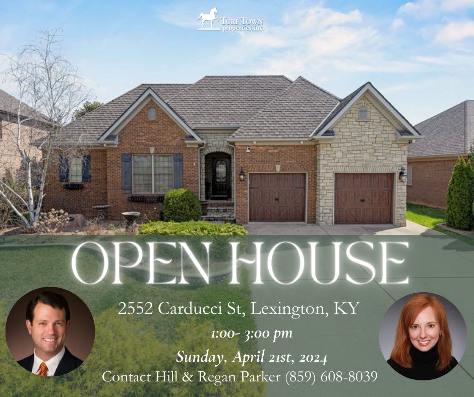 OPEN HOUSE at amazing 2552 Carducci St, Lexington, KY! Now $890,000 come see this great home! We’ll see you there this Sunday! 🗝
#openhouse #forsale #lexingtonhomes #sharethelex #sundayfunday #lexingtonky #turftownproperties