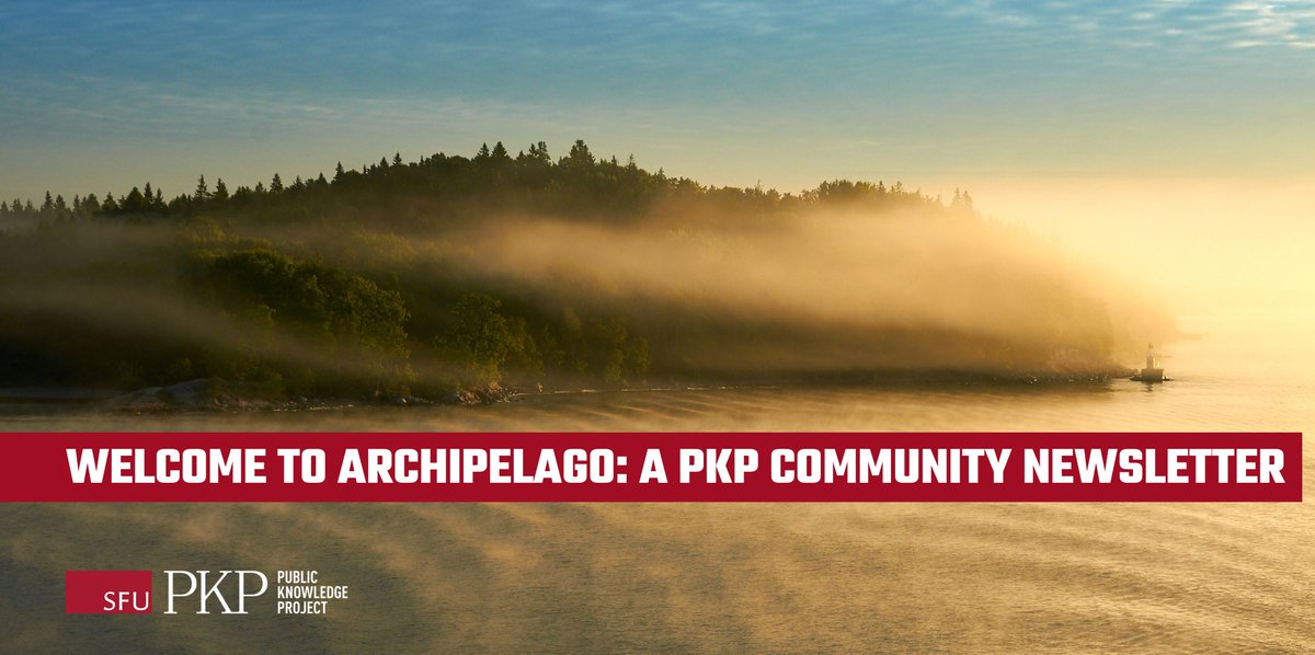 pkp's tweet image. Have you signed up for PKP’s Community Newsletter, “Archipelago”?

There’s a new issue coming out soon with a PKP Partner celebration, a country feature of #OpenAccess, #OpenJournalSystems, and #OpenPreprintSystems in Japan, upcoming events, &amp;amp; more! 

ow.ly/v91u50RiFij