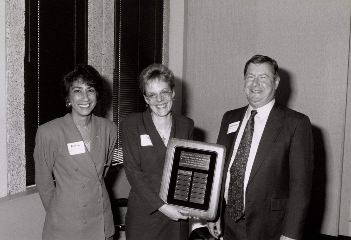 Venetia L. Orcutt, Ph.D., was the first recipient of the Distinguished Teacher Award within the School of Allied Health Sciences at UT Southwestern. She was a professor in the Physician Assistant Program.

#FromTheArchives  #UniversityArchives #medicalarchives #FacultyFriday