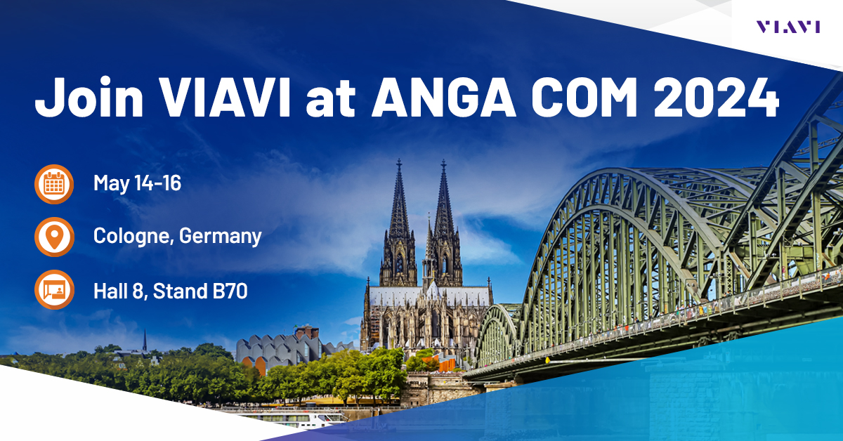 Visit VIAVI’s booth B70 in Hall 8 at @ANGA_COM 2024 from May 14-16 and explore our latest solutions for constructing, activating, monitoring, and maintaining #fiber, cable and wireless networks. Learn how we enable flawless high-speed networks, fast: go.viavisolutions.com/viavi-solution…