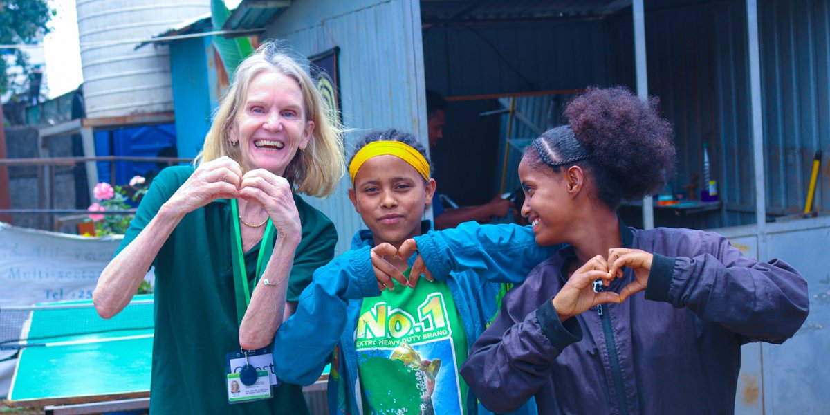 This week, our Deputy CEO, Mary Van Lieshout, visited GOAL's ChildSPACE programme in Addis Ababa. GOAL partners with @MCMDOethiopia to support homeless youth with counselling, vocational training, hygiene services, & recreational activities in a safe, welcoming environment.