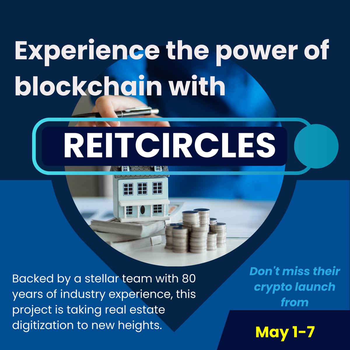 🏙️ Unleash the potential of blockchain with @reitcircles! 💥 Led by an experienced team boasting 80 years of industry expertise. 🔹 this project is revolutionizing real estate digitization. Get ready for their crypto launch happening May 1-5! 🚀 #RWA #Crypto