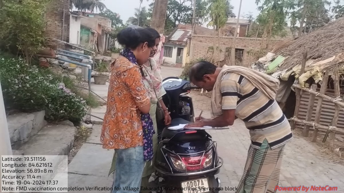 OVSA Ganjam ensuring proper and effective implementation of FMDCP-4 programme by initiating field level verification and feedback collection from the livestock owners <a href="/dahvsodisha/">Directorate of AH&VS Odisha</a> @farddept <a href="/Ganjam_Admin/">Collector & District Magistrate, Ganjam</a> @