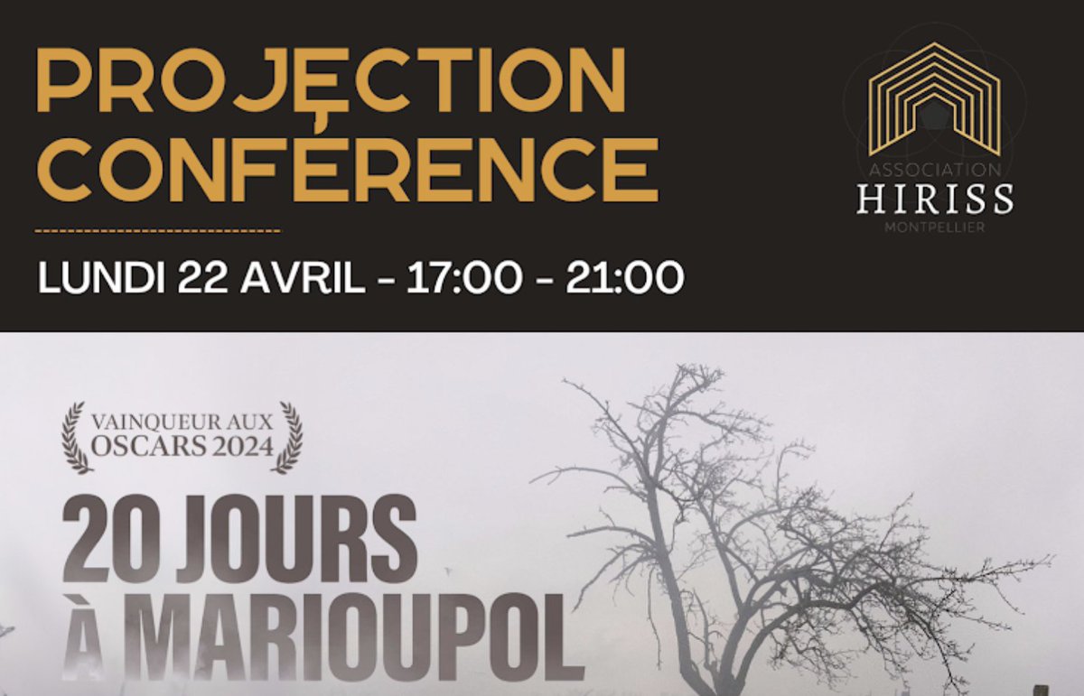 🎥🎙️ Si vous êtes à #Montpellier, ne manquez pas le nouvel événement organisé par @AssoHIRISS : projection suivie d'une #conférence de Denis Eckert, géographe, directeur de recherche @CNRS / @geographiecites - Inscriptions : shorturl.at/fowC0