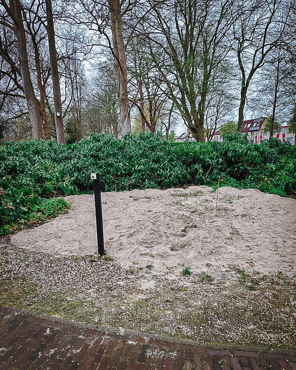 SOB_Gouda's tweet photo. Er is weer hard gewerkt vandaag!

Vanmorgen hebben Piet, Arie, Severt, Erik en Katy de plek voor de vlaggenmast betegeld en is er een pergola geplaatst. 

In aanloop naar  #dodenherdenking op 4 mei is de voorkant nu ook weer netjes. Binnenkort meer over de activiteiten op 4 mei. https://t.co/TTzHfz9PvZ