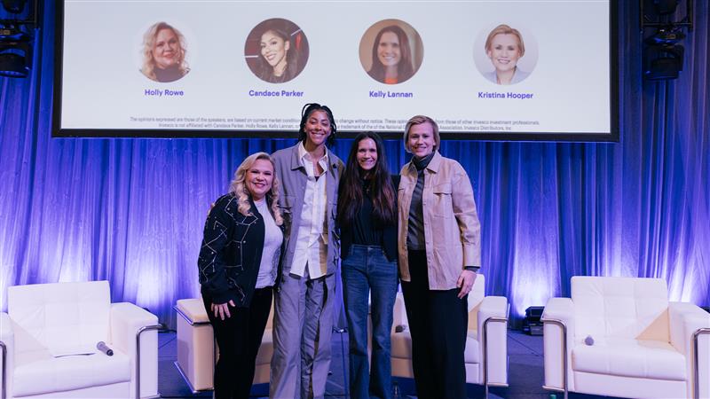 In between cheering on the teams in the NCAA® Women's Final Four® in Cleveland, @KristinaHooper had the privilege of participating in an #InvescoQQQ financial education conversation for female student-athletes alongside basketball great @Candace_Parker and Fidelity Investments