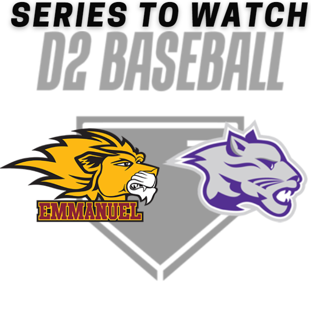 Strong @ConfCarolinas matchup as Emmanuel @Emmanuel_BSB (27-16, 15-9 - T-4th) travels to #7 Young Harris @YHCBaseball (33-9, 18-6 - 1st) Location: Young Harris, GA / Zell B. Miller Field April 19 (Friday) - 6 PM ET April 20 (Saturday DH) - 1 PM ET/4 PM ET Stats:…