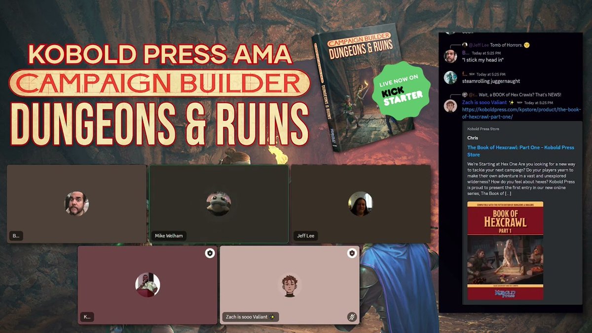Did you miss out on the deep delve into Campaign Builder: Dungeons and Ruins? Catch up on all the trap and treasure action on YouTube 🔴 📺: bit.ly/CB-DR-AMA #DND | #TOV | #TTRPG
