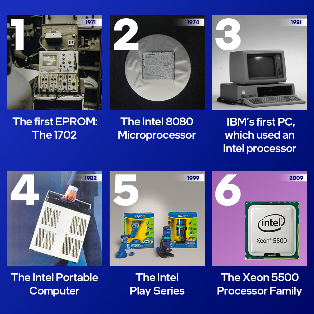 The future is bright…but the past is pretty cool, too 💾 😎 You can only choose one #Intel classic, which one are you grabbing?