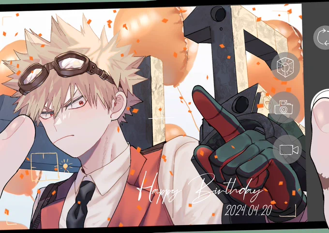 お誕生日おめでとう!!!目まぐるしく成長していく君がとても愛おしいです。#爆豪勝己生誕祭2024#爆豪勝己誕生祭2024 