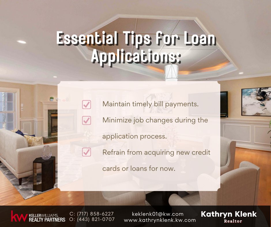 KatieK_realtor's tweet image. Ready to Make Your Dream Home a Reality? 🏡💫 Keep these essential tips in mind for your future loan application journey.

And if you want expert guidance every step of the way, reach out to me today! 🌟

#DreamHome #LoanTips #ExpertAgent #HomeBuyingJourney