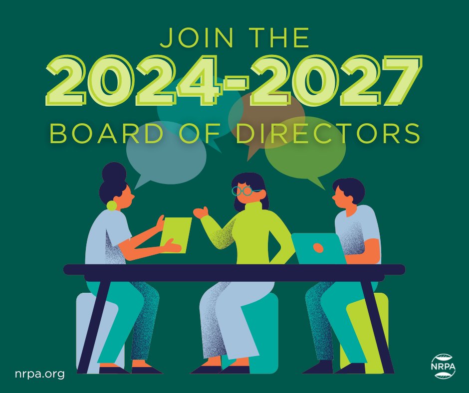 We are seeking applicants to fill the 2024-2027 Board of Directors term 📣Members of our board of directors are elected annually and are reflective of the wonderful folks who make up our membership. Learn more and apply before May 6th: bit.ly/3xJBexO #PowerOfParks