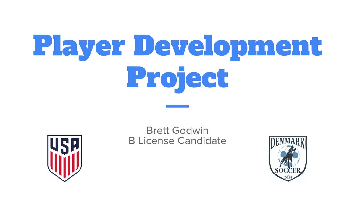 Last week, I shared my Team Development Project done for my USSF B License.

Today, I'm sharing the other main project I completed for that course - the Player Development Project.

Focusing on improving 1 player within the team, here is a deep dive into the project.

Thread⬇️