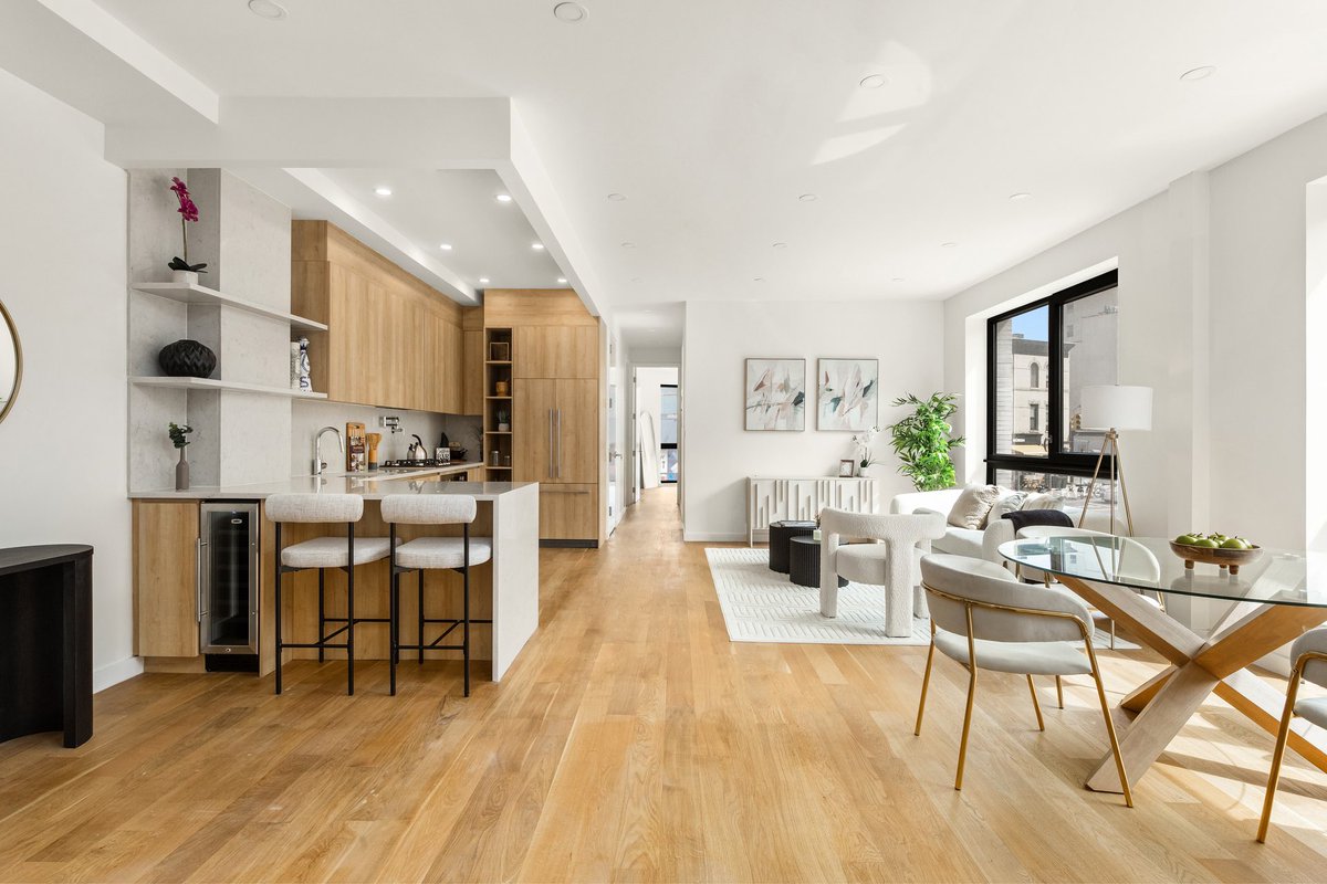 📍658 Washington Ave, #1, Brooklyn NY $2,095,000 __ Introducing this brand-new, corner condo with sun-drenched interiors and a prime Prospect Heights address: a full-floor 3-bedroom, 2-bathroom home boasting a private-keyed elevator landing, and a private rooftop cabana with a