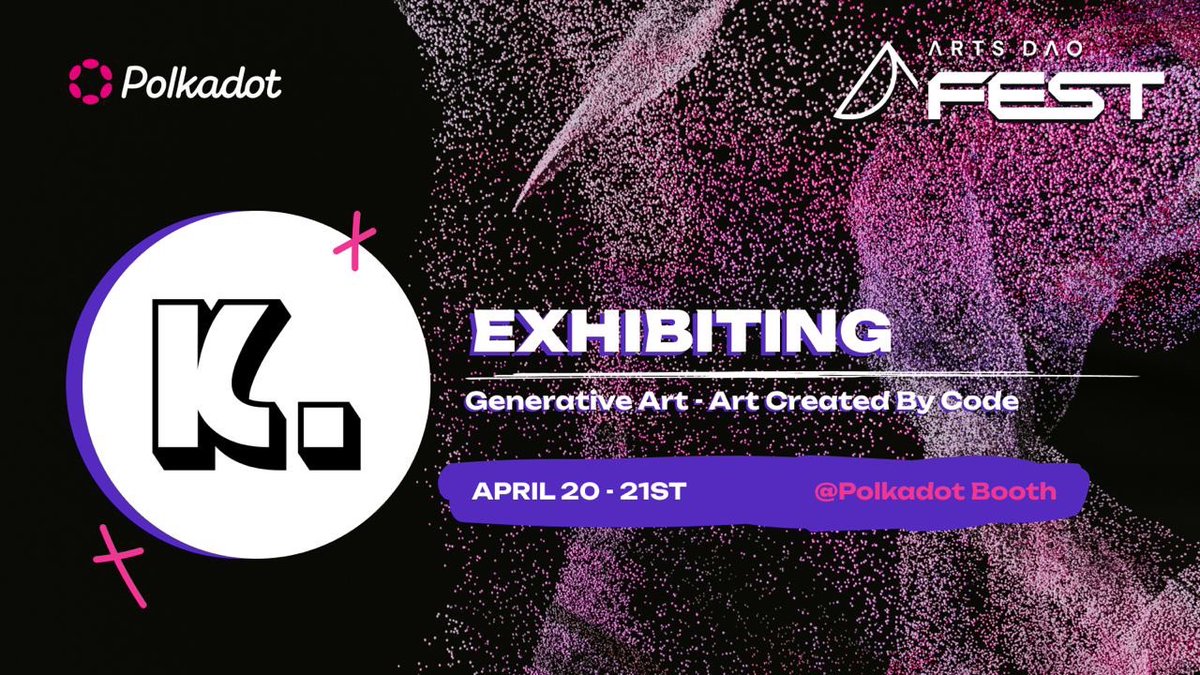 Hello Dubai! 🤩

Feel our presence at <a href="/arts_dao/">Arts DAO</a> Fest in Dubai by enjoying mesmerizing generative arts at our NFT gallery and obtain exclusive POAPs... Make sure to not miss it!

For more: artsdaofest.com