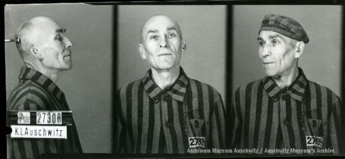 19 April 1886 | A Polish man, Stanisław Pogoda, was born in Borowiec. A teacher. In #Auschwitz from 27 march 1942. No. 27308 He perished in the camp on 7 June 1942.