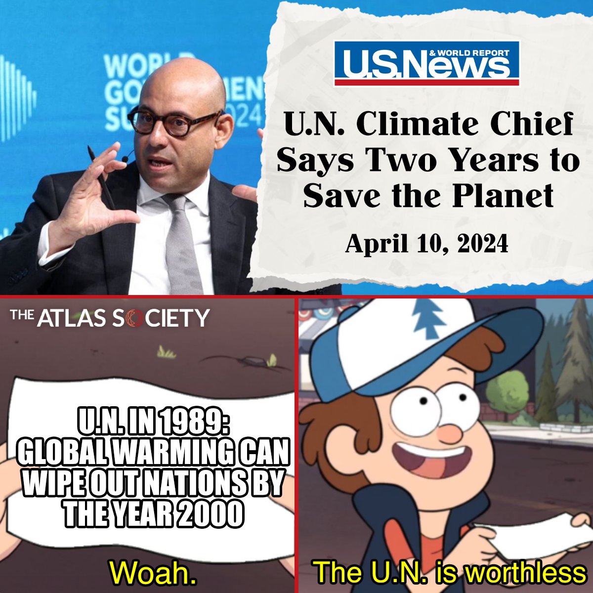 The people know your scam already #UN #GlobalWarming #Reason #AynRand