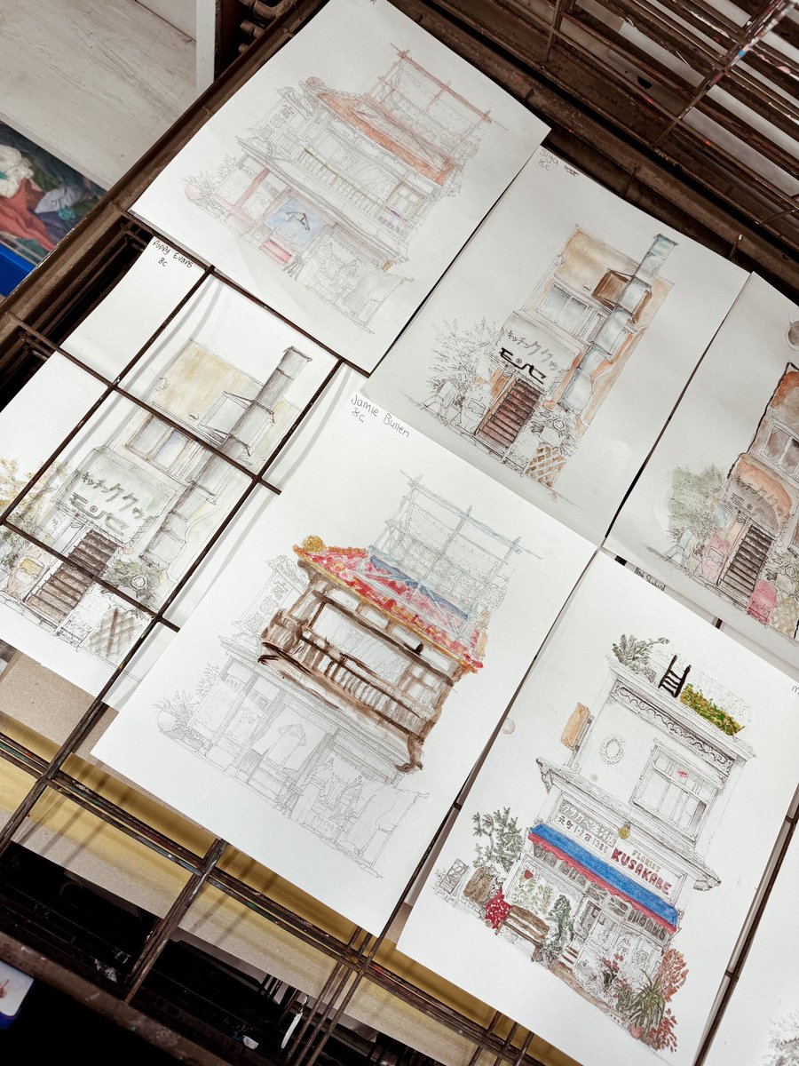 Great development of watercolour techniques Year 8 👍