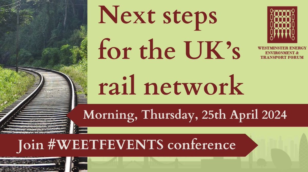 Catch @henrimurison at the @wfpevents ‘Next steps for the UK’s rail network’ conference talking all things rail policy from 11am on Thursday 🚝 #WEETFEVENTS