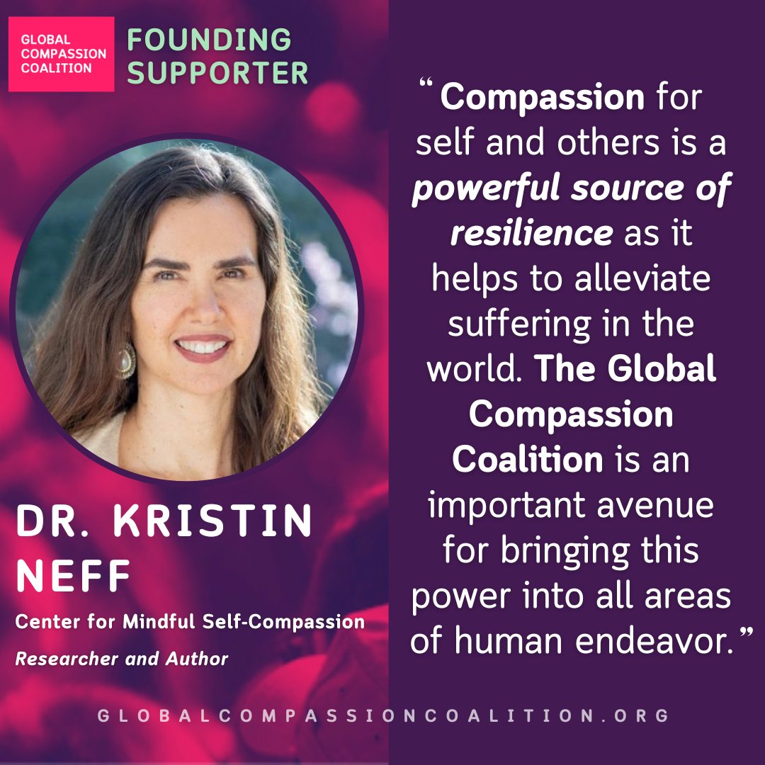 Compassion can motivate us to prevent and alleviate the suffering in the world. We are so honored to have the support of Dr. Kristin Neff @self_compassion who reminds us that self-compassion can help us tap into extending compassion to others: bit.ly/4aRcime