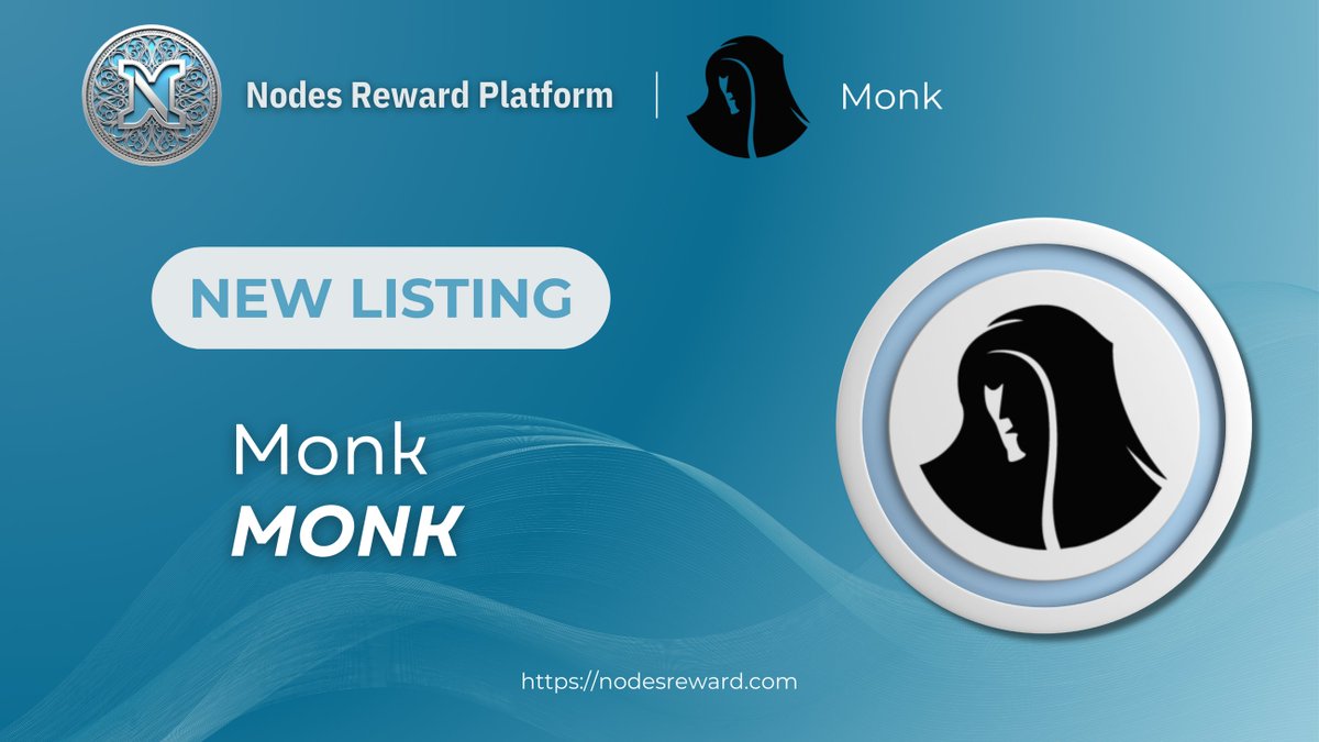 Hi <a href="/Monk_Coin/">MONK</a>

$MONK is listed on Nodes Reward Platform (NRP)
Link is below  nodesreward.com/coinstats/monk

Visit us
NRC   : discord.gg/JBWkurcVha
MONK : t.me/monk_announcem…

#NRP #Hosting #platform #shared #service #newlisting #masternode #smartnode #AltcoinSeason #AltCoinGems