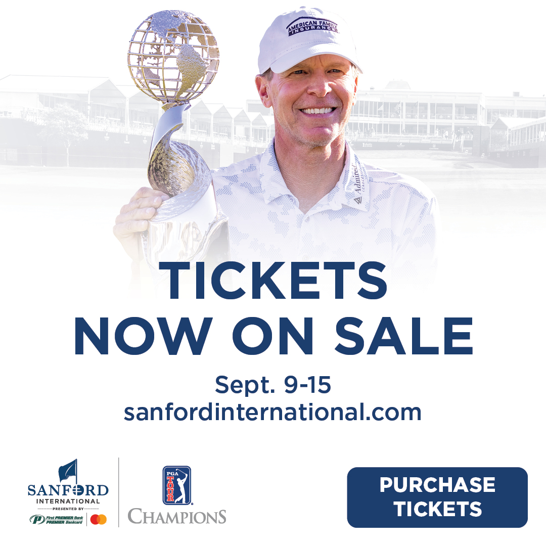 ‼ Sanford International tickets are on sale now ‼ The @ChampionsTour event is Sept. 9-15 at Minnehaha Country Club in Sioux Falls. Get yours now at: bit.ly/4aHSmCr #SanfordSports