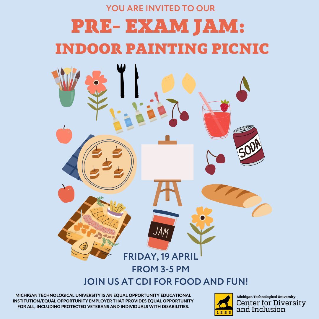 CDIatTech's tweet photo. Ready to brush away your pre-exam stress?

Come join us TODAY at our Indoor Painting Picnic! Take a break from studying and come enjoy some food and de-stress at CDI from 3-5pm.

CDI is the perfect place to unwind. https://t.co/CAXfvobMOd