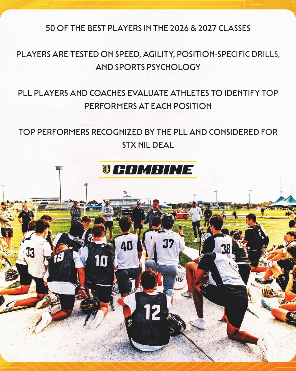Where the BEST are put to the test ⏱️📊 Applications for the 2025 PLL Combine HS Invitational are LIVE now! 🔗: premierlacrosseleague.com/thecombine