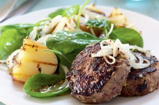 Beef rissoles with grilled potato and spinach salad (ITALY)

#different_recipes #cooking #food #foodporn #foodie #instafood #foodphotography #yummy #foodstagram #foodblogger #delicious #homemade #recipe #recipes #italianfood