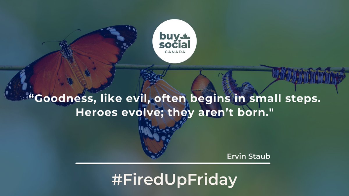 Happy #FiredUpFriday to our community. We hope these words encourage you to continue to grow and evolve in your work as champions of the #SocialValueMarketplace!